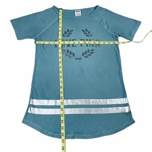 Victoria’s Secret Love Pink Sequin Tee Blue - Picture 5 of 6